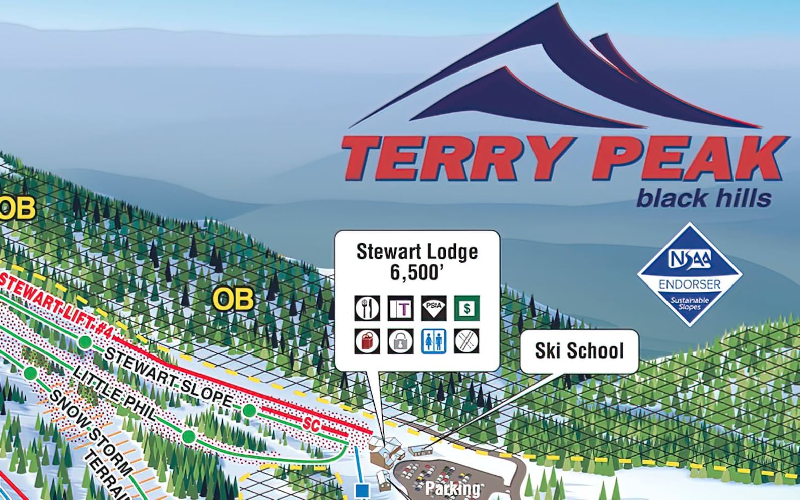 2021 TERRY PEAK Ski Trail Map Ski Home Decor, Ski Lodge Wall Decor, Ski 