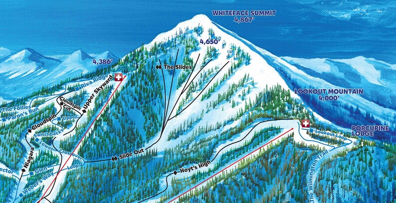 2021 WHITEFACE MOUNTAIN Ski Trail - Il 794xN.3685057581 H85u 