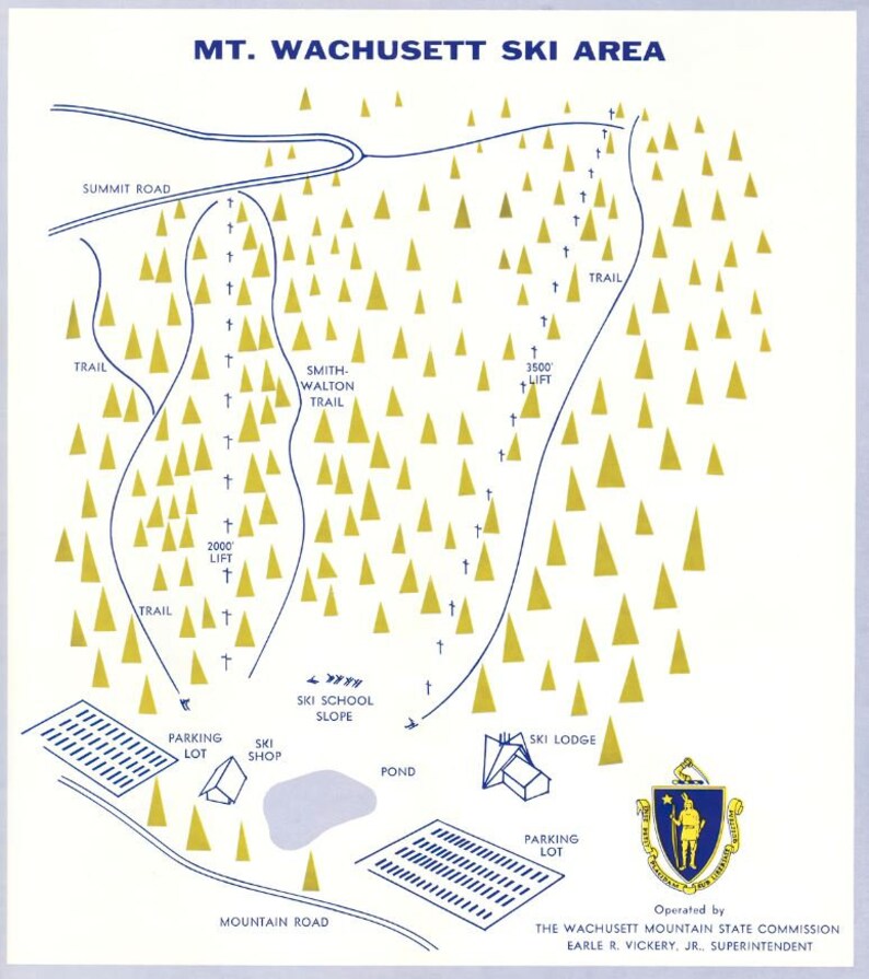 1969 WACHUSETT MOUNTAIN Ski Trail - Il 794xN.3756234249 5q14 