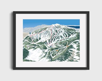 Mt Rose Ski Map Mt Rose Ski | Etsy
