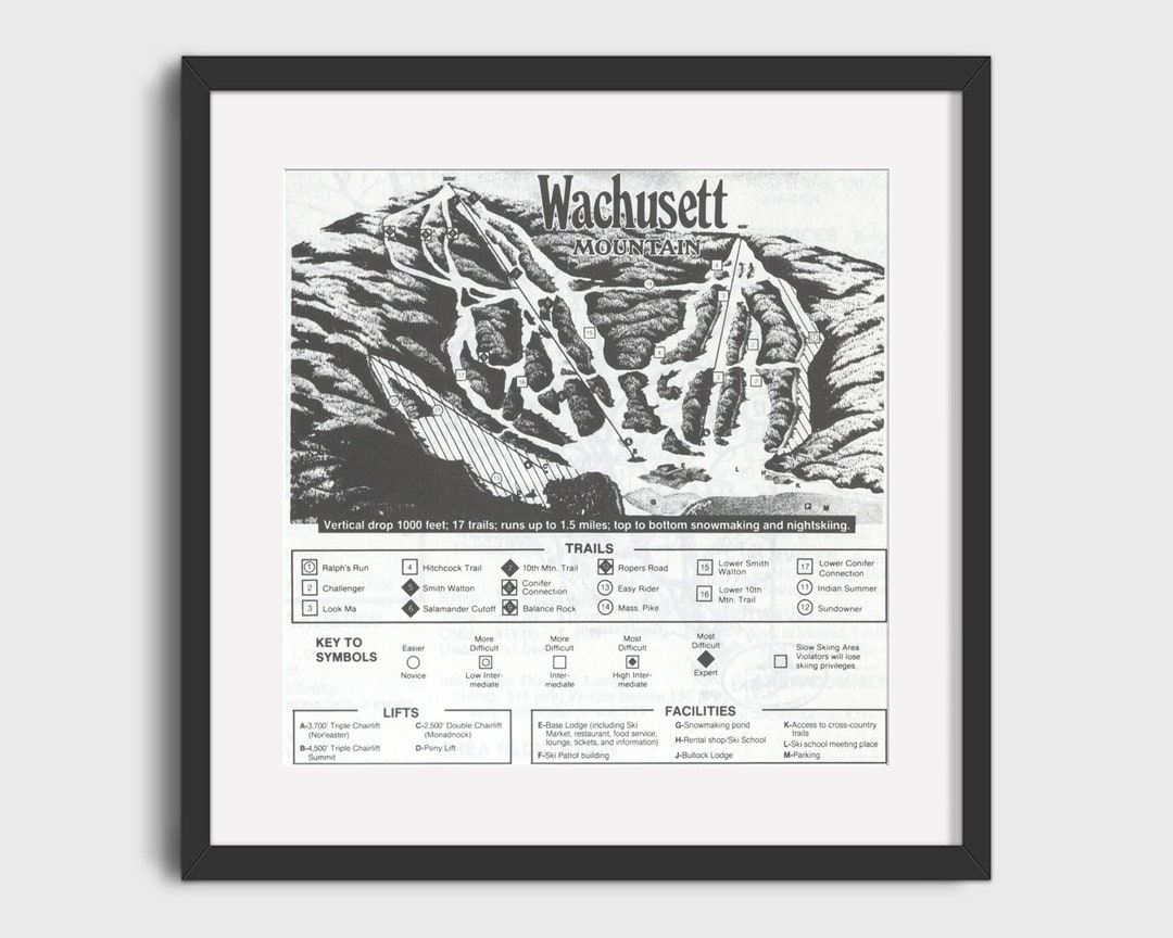 1989 WACHUSETT MOUNTAIN Ski Trail - Il 1080xN.3708639120 Ivax 