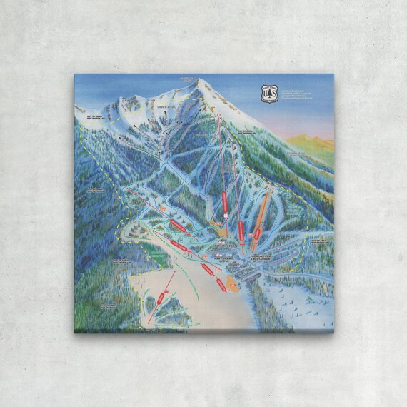 氷菓　下敷き　3枚セット　ソフマップ 2026 Arizona Snowbowl Ski Trail Map Canvas Print – Ski Lodge Wall