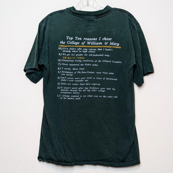 Vintage 90s William & Mary College Top 10 Reasons… - image 2