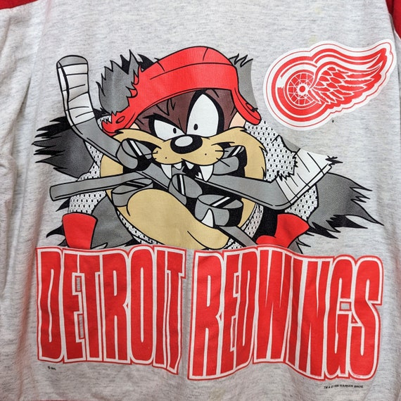 VTG 1995 NHL Warner Bros. TAZ Detroit Red Wings H… - image 2