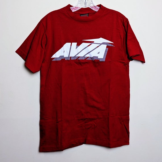 Vintage 90s Avia Shoes Logo Single Stitch Sports T-sh… - Gem