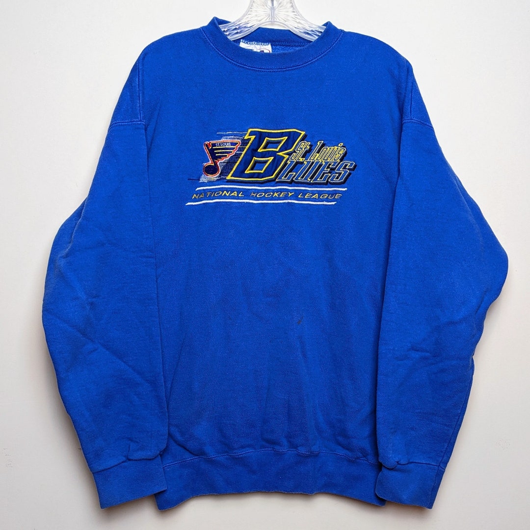 Vintage 90s St. Louis Blues Logo Athletic NHL Hockey Crewneck ...