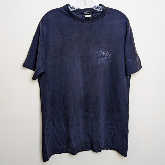 希少　80s old STUSSY one world one love Vintage Stussy 80s One World One Love Faded Single Stitch T