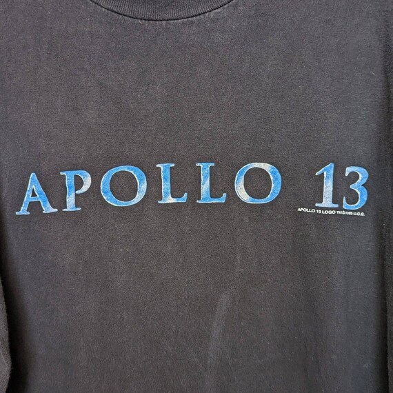 ヴィンテージ Apollo 13 1995 Problem Promo Vintage 1995 Apollo 13 Tom Hanks Movie Promo T-shirt Houston