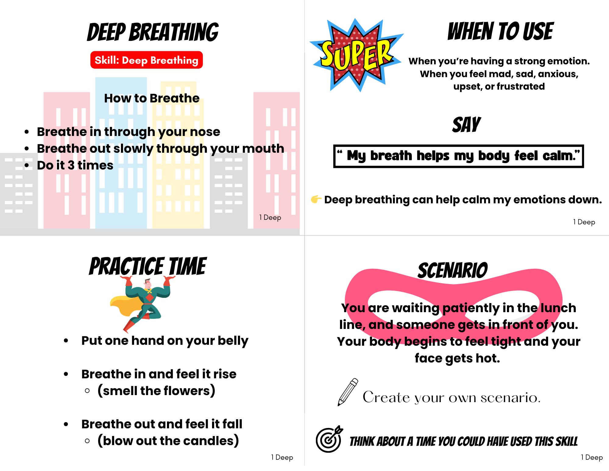 Superhero Coping Skills Cards - Etsy