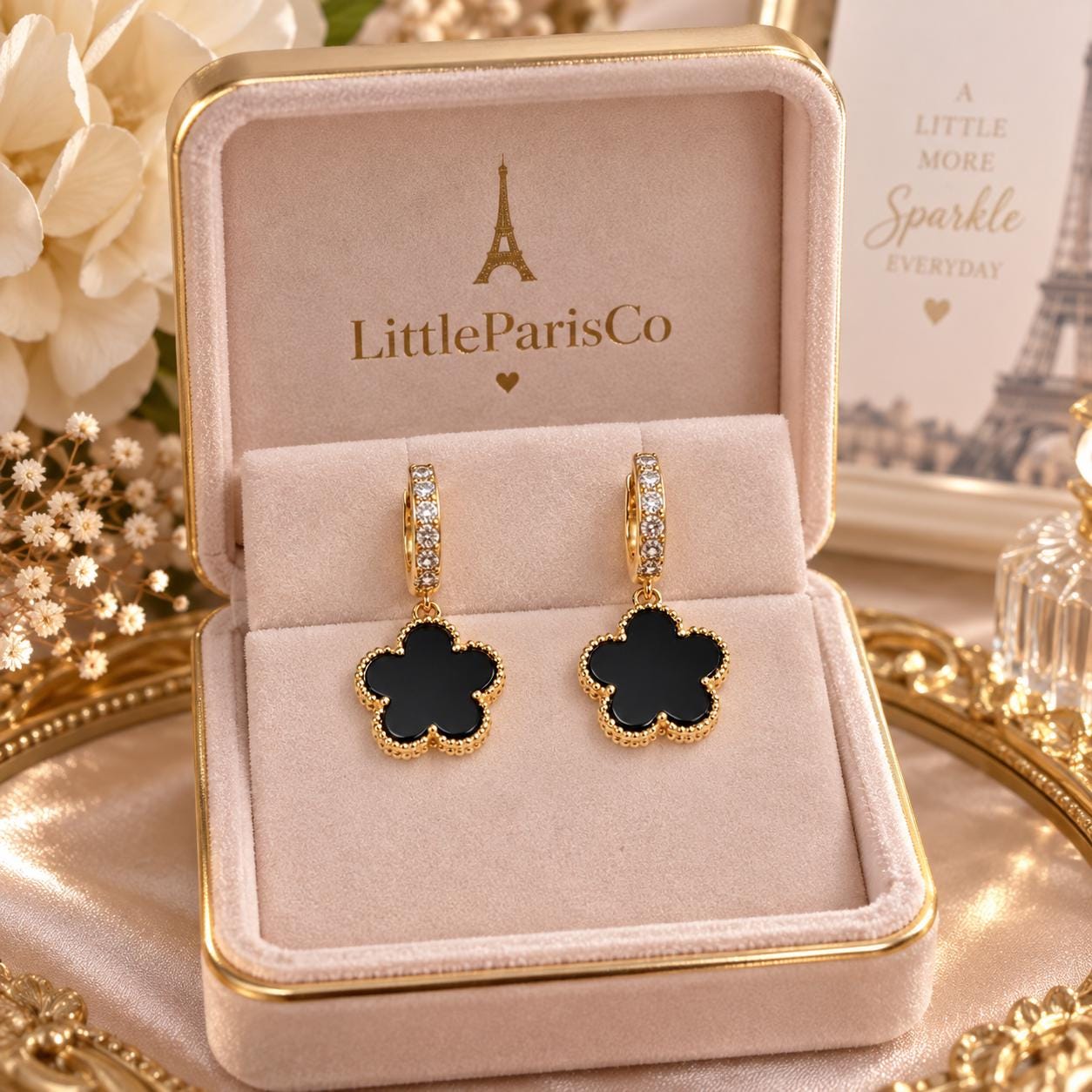 Louis Vuitton クローバー型ピアス(片耳） Clover Earrings Louis Vuitton - Etsy