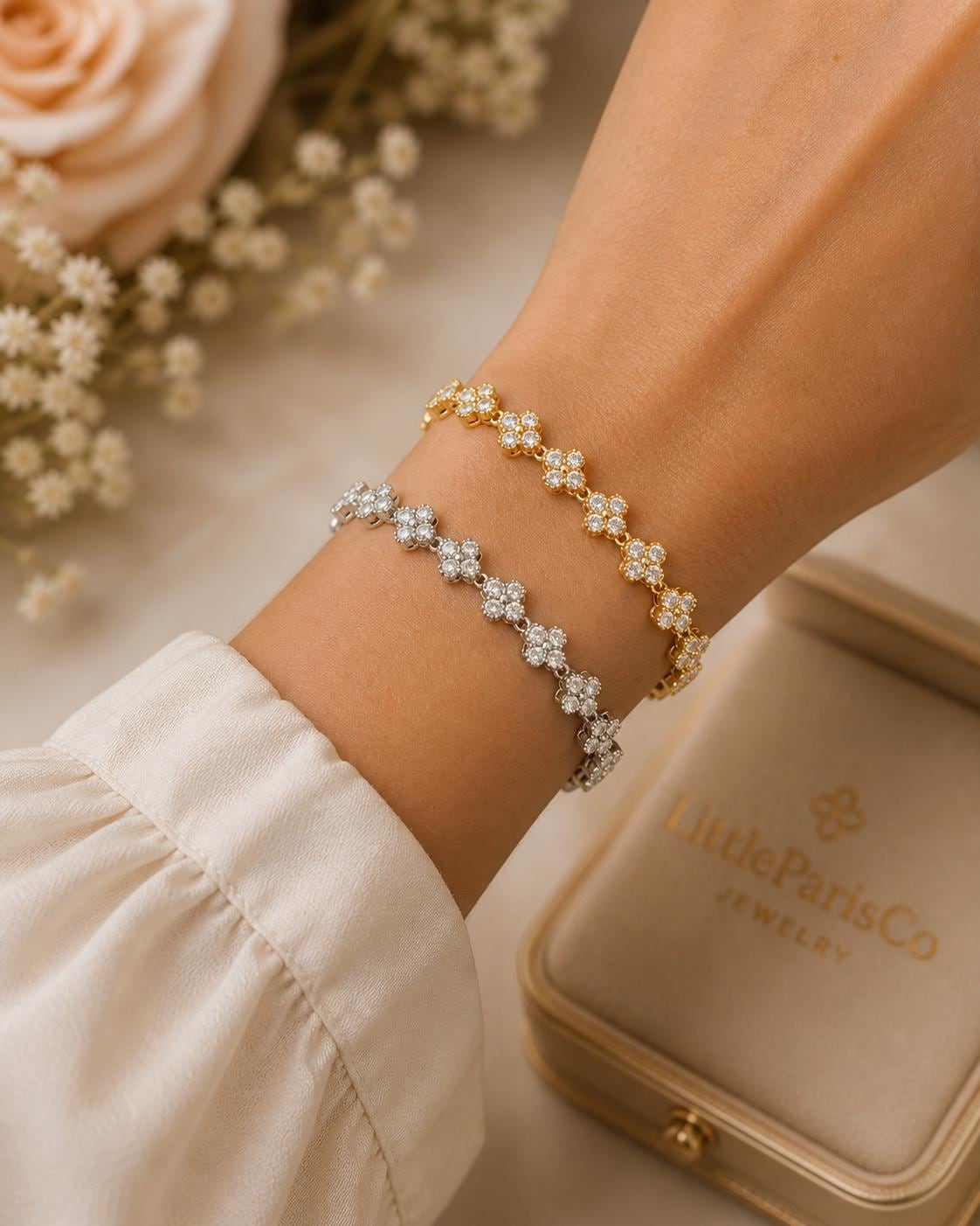 Vca rose gold alhambra bracelet van cleef - Etsy 日本