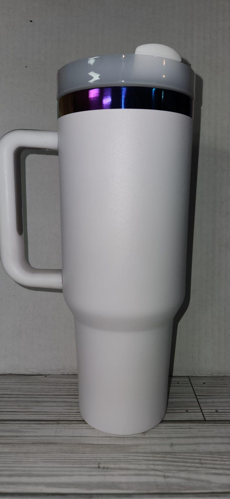 Wizard of Oz Tumbler: Engraved Stainless Steel 20 30 40oz Travel Mug 40 white rainbow