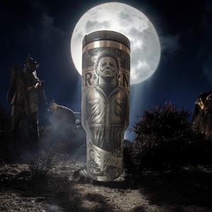 Horror Character Tumbler 40 oz : Perfect for Movie Buffs!