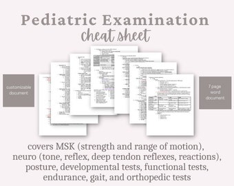 Pediatric Therapists Evaluation Components - great for occupational therapy and physical therapy students to learn evaluation skills