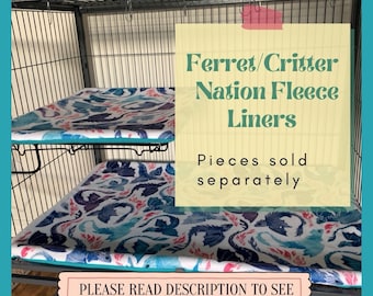 Ferret Nation & Critter Nation Cage Fleece Liner • Individual Item • Made To Order