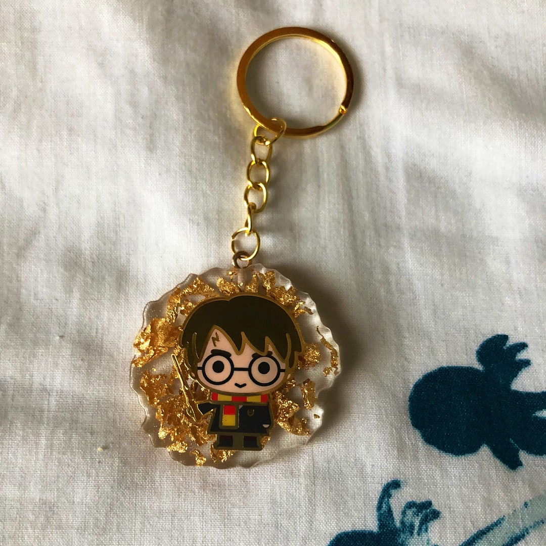 Harry Potter Wand Keychain Etsy