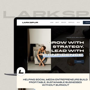 Showit website template for coach | Showit Website Template, Website Template Luxury | Showit template social media coach | website template