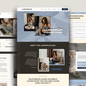 Showit website template for coach | Showit Website Template, Website Template Luxury | Showit template social media coach | website template