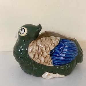 Vintage bird planter