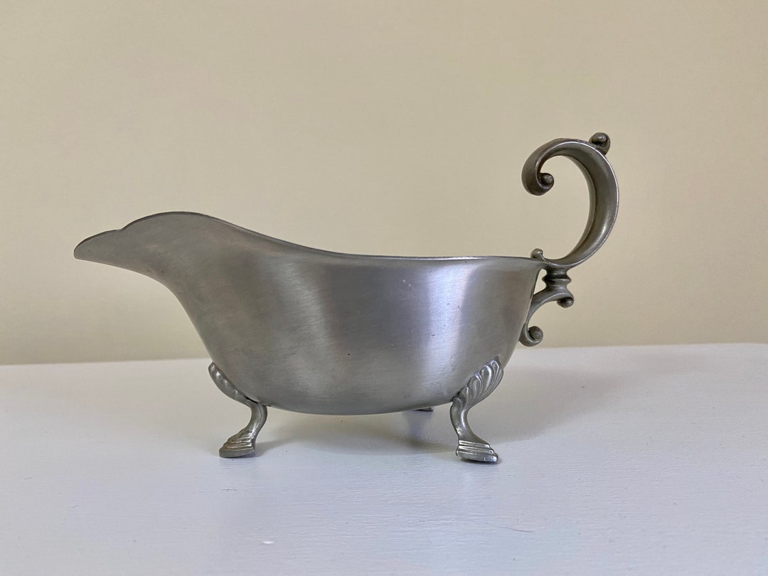 Pewter Gravy Boat Etsy