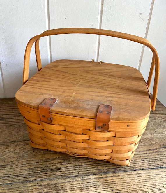 Longaberger Small Picnic Basket 1999 - Etsy
