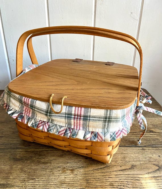 Longaberger Small Picnic Basket 1999 - Etsy