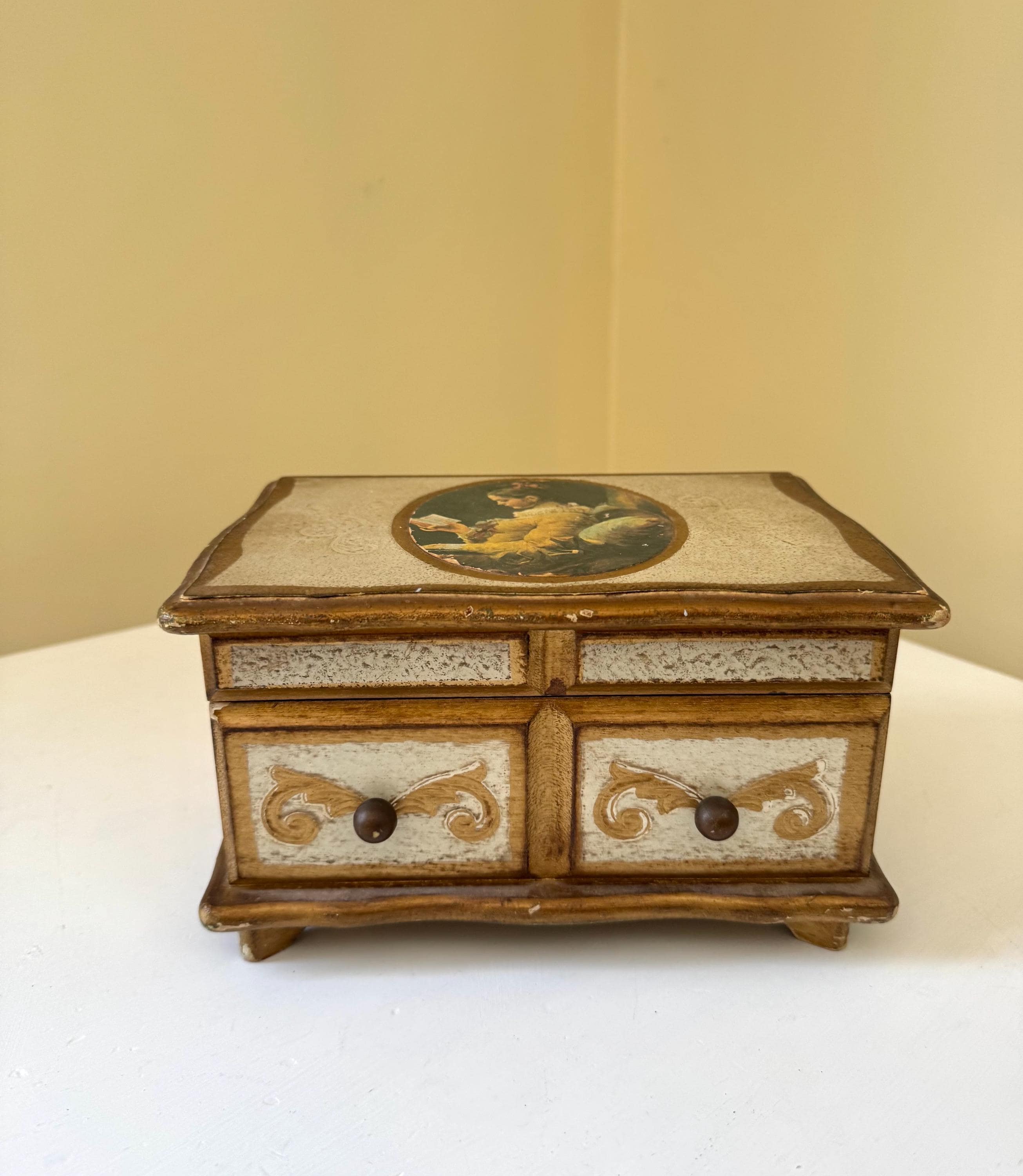 Florentine Box With Key - Etsy