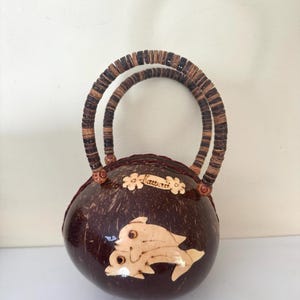 Vintage Hawaiian Coconut Purse
