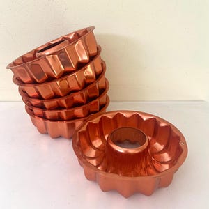 Vintage Copper Mini Molds -set of 6 - Etsy
