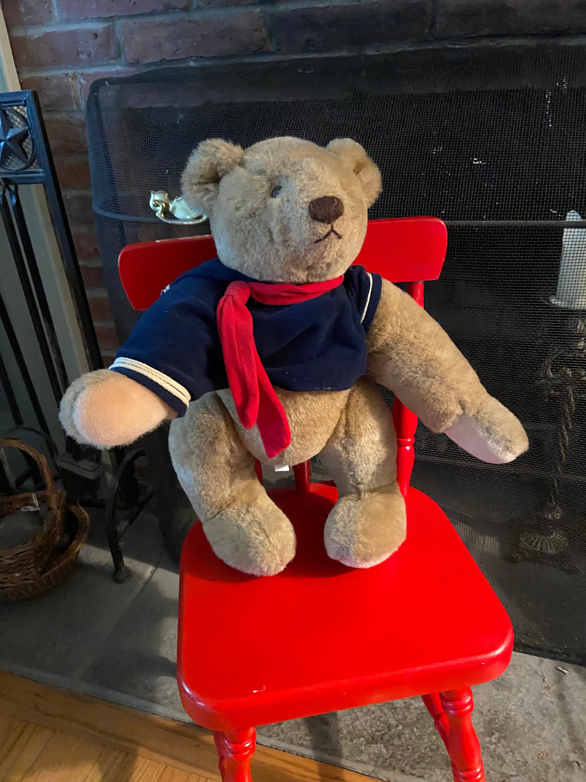 ❤️ Gund GEAR BEAR ❤️ Vintage 1986 Teddy Bear with Bow