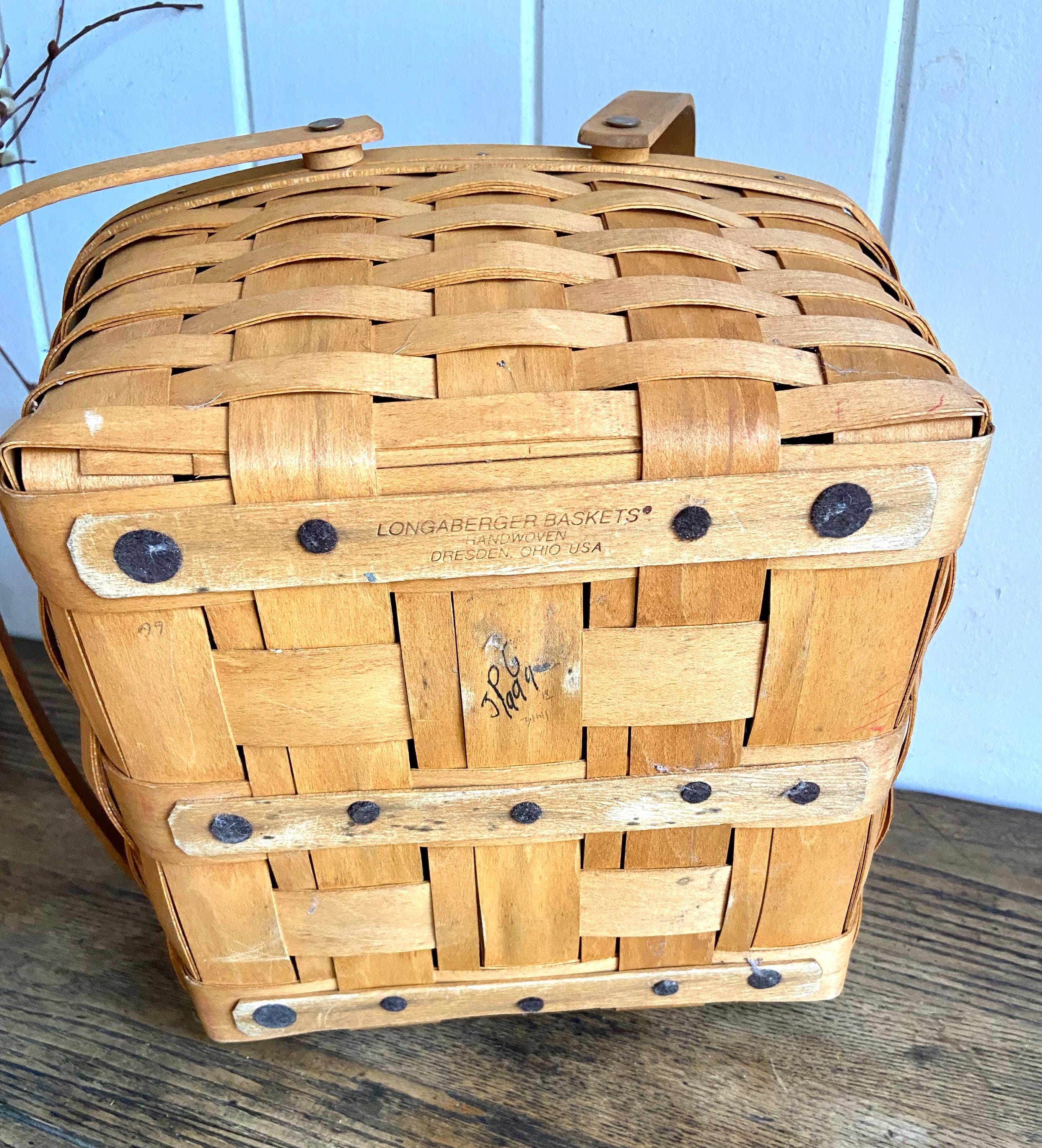Longaberger Small Picnic Basket 1999 - Etsy