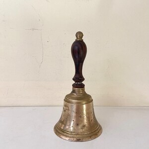 Brass and wood bell