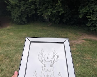 Fantasy Bunny with Antlers