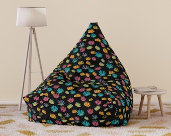 Flowers Bean Bag Chair Cover