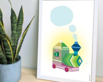 buddi little engine digital artwork