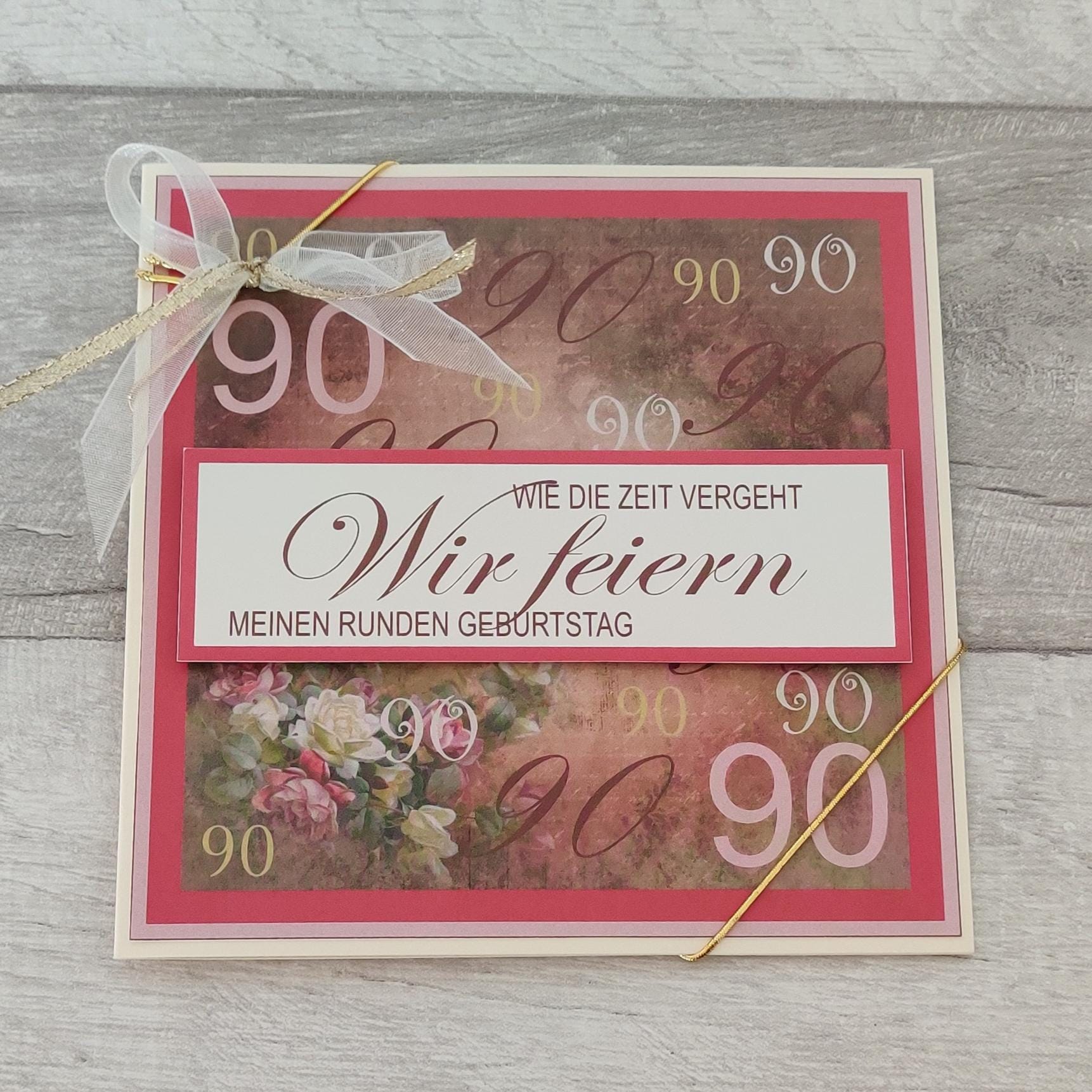 Avant Garde Geburtstagskarte Für Tante – Pink, 20,3 X 15,2 Cm, Mit Umschlag, Design Aus Großbritannien