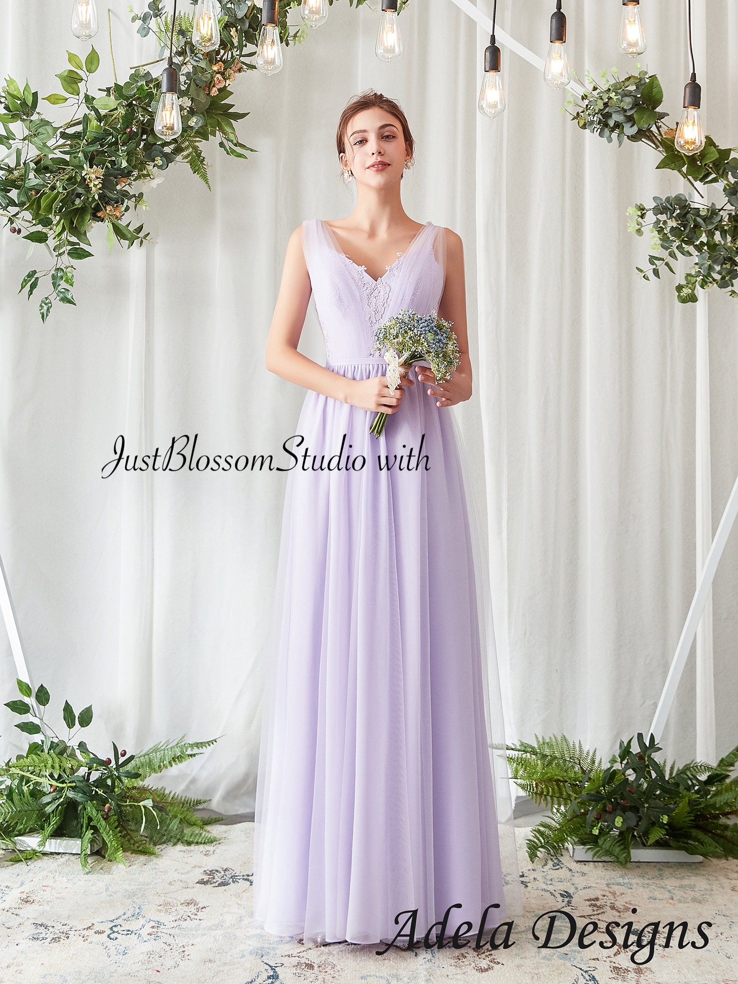 Women's Plus Size Entwine Lilac Maxi Formal Dress