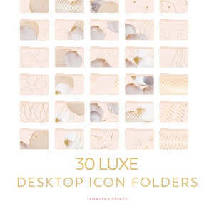 Luxe folder icons for macbook Pink desktop folder icons bundle for mac