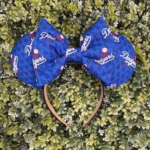 LA Dodgers Minnie Mouse ears, Minnie ears, Disney ears, Disney headband, Mickey Mouse ears, Minnie Mouse headband, Disney accessories