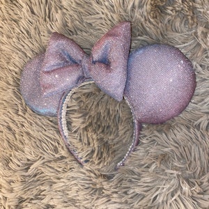 Sparkly Minnie Mouse ears, Minnie ears, Disney ears, Disney headband, Mickey Mouse ears, Minnie Mouse headband, Disney accessories, sparkles image 3