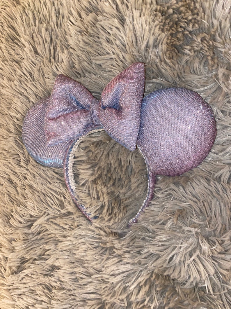 Sparkly Minnie Mouse ears, Minnie ears, Disney ears, Disney headband, Mickey Mouse ears, Minnie Mouse headband, Disney accessories, sparkles image 3