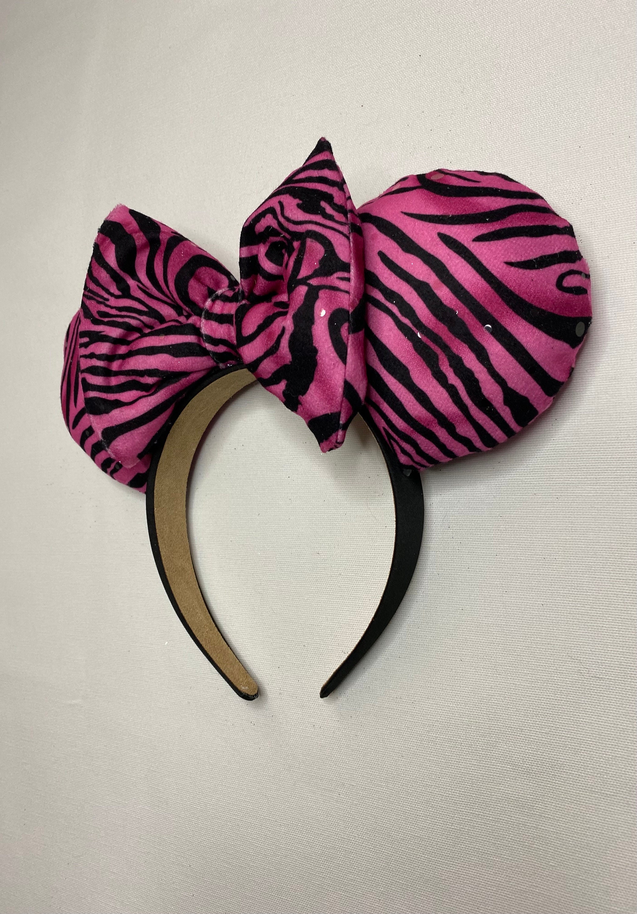Pink Zebra Print Disney Ears Minnie Mouse Ears, Disney  display picture 1