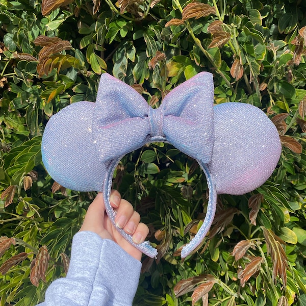 Sparkly Minnie Mouse ears, Minnie ears, Disney ears, Disney headband, Mickey Mouse ears, Minnie Mouse headband, Disney accessories, sparkles