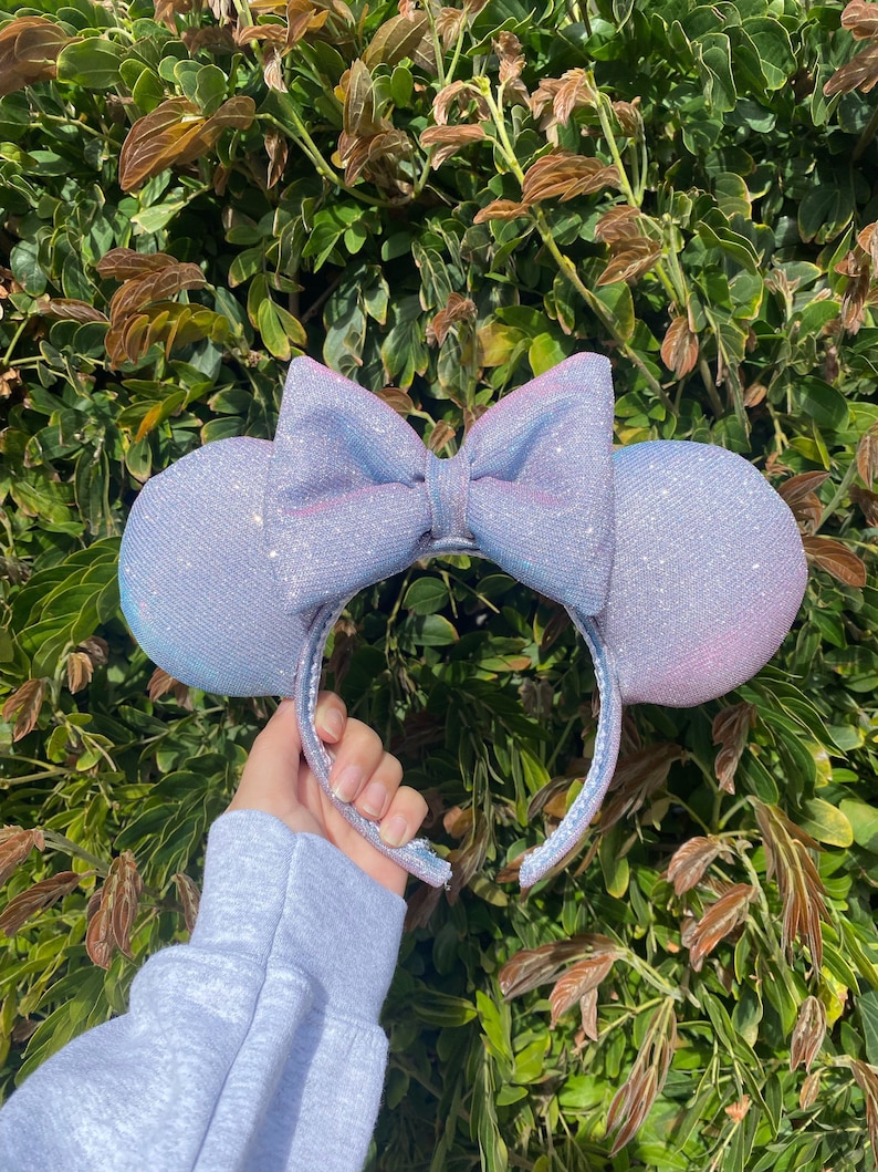 Sparkly Minnie Mouse ears, Minnie ears, Disney ears, Disney headband, Mickey Mouse ears, Minnie Mouse headband, Disney accessories, sparkles image 1