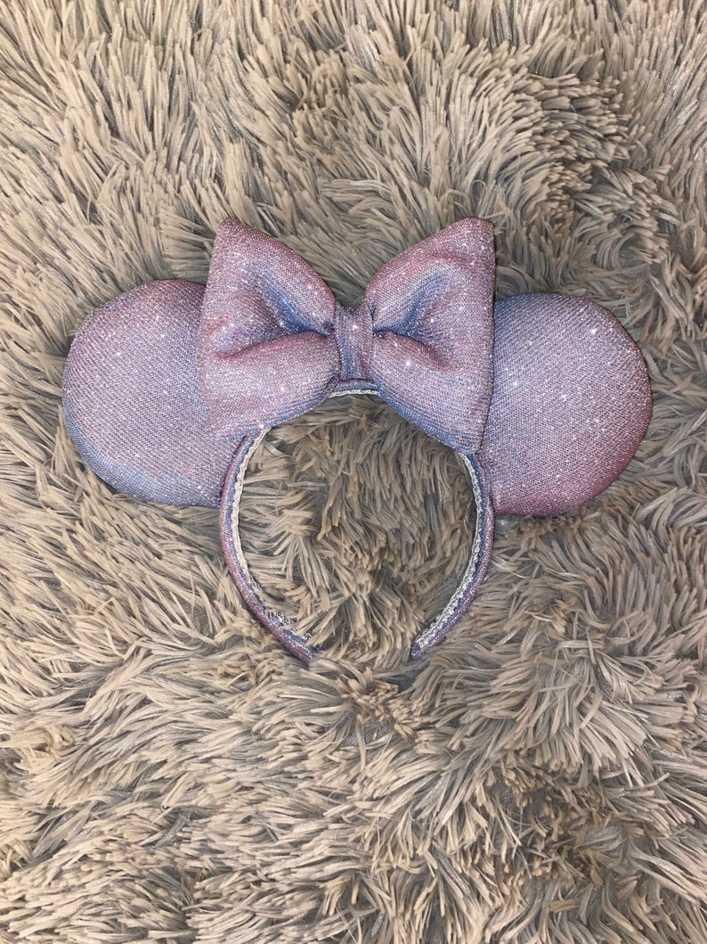 Sparkly Minnie Mouse ears, Minnie ears, Disney ears, Disney headband, Mickey Mouse ears, Minnie Mouse headband, Disney accessories, sparkles image 2