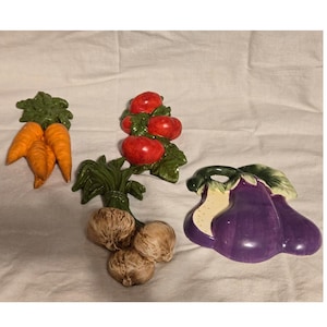 Vintage Chalkware Vegetables - Etsy