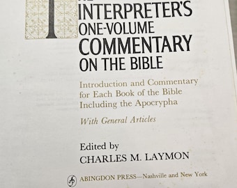 Commentario in un volume dell'Interpreter sulla Bibbia, copertina rigida, 1971, 1371 pagine