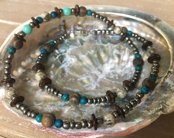 Men's Beaded Surfer Beach Necklace