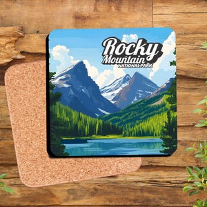 Rocky Mountain National Park Coaster: Colorado Hiking Souvenir