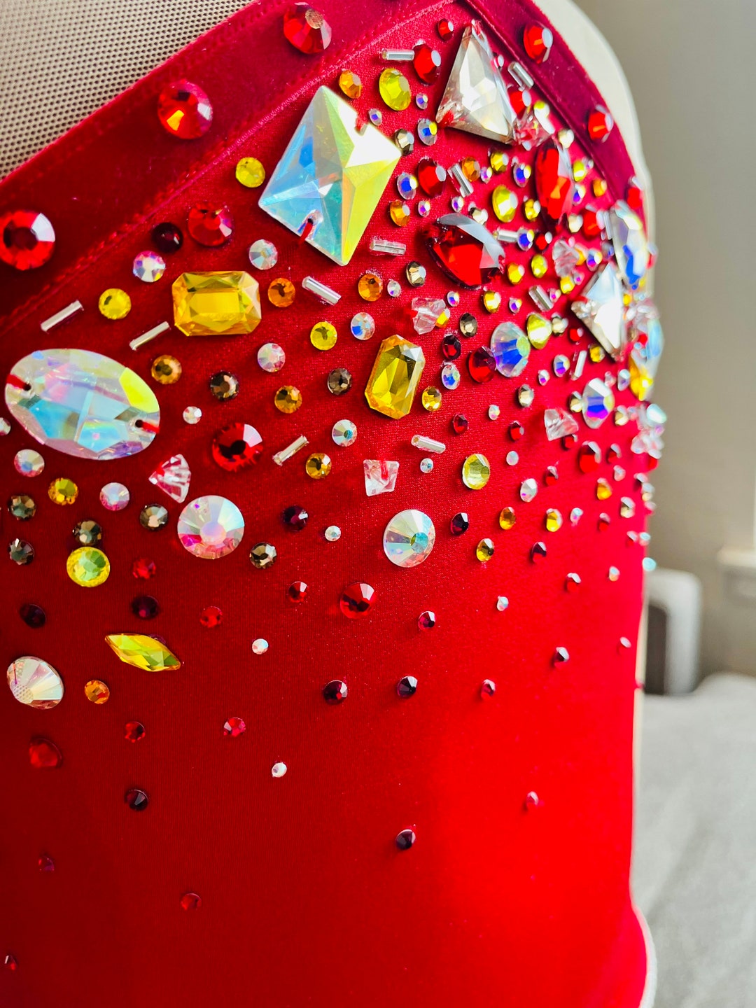 Red Lion King Inspired Figure Skating Dress Etsy